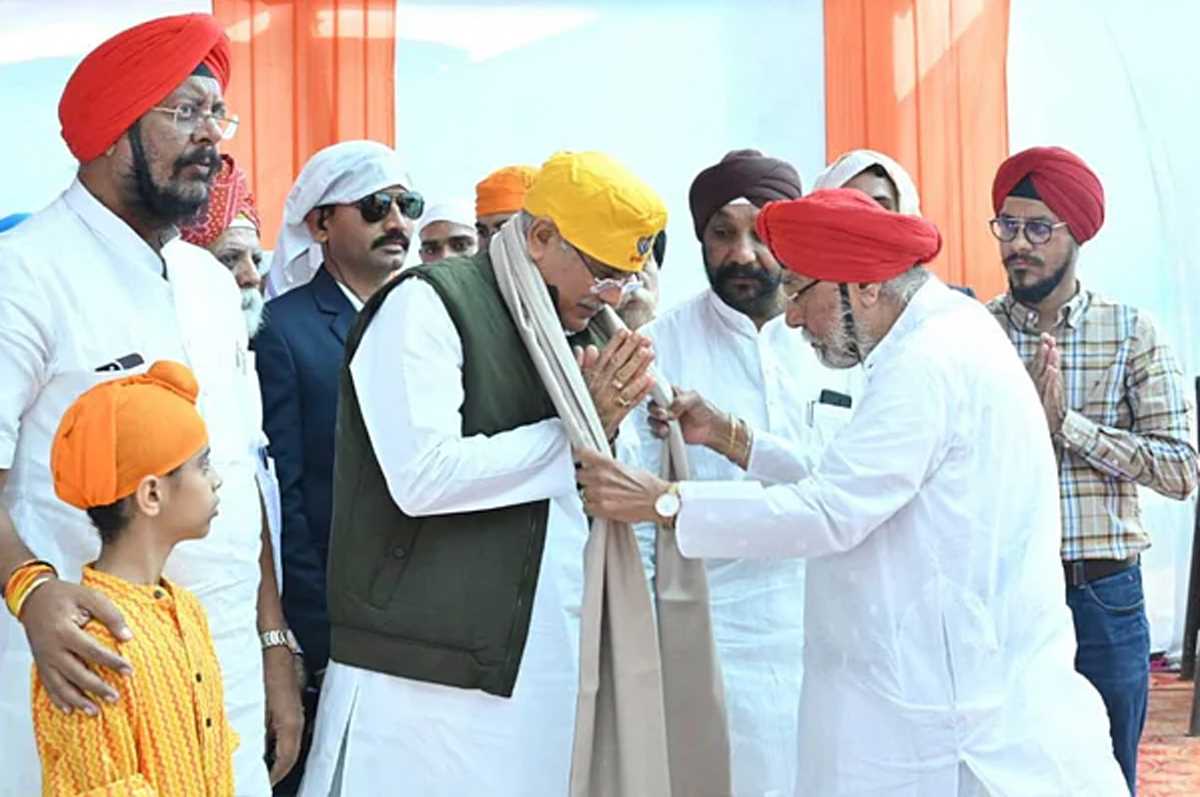 सेवा कार्यों में सिख समाज की भूमिका अग्रणी : मुख्यमंत्री बघेल